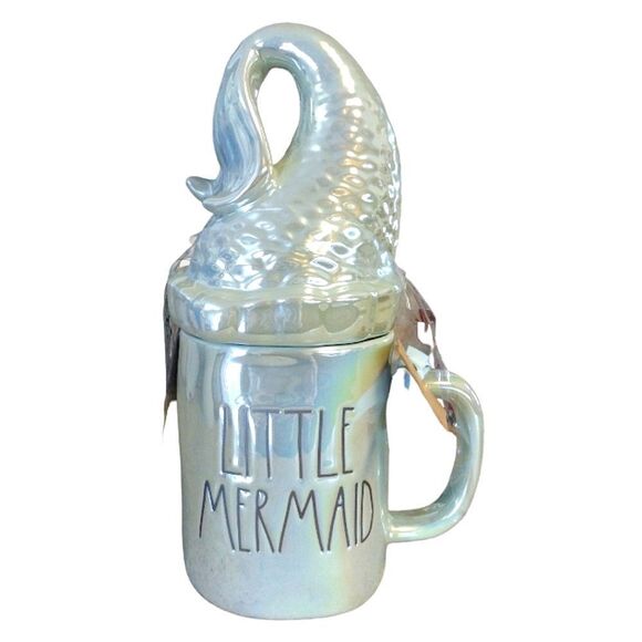 Rae Dunn The LITTLE MERMAID Disney Princess Mug with Top NWT - Picture 4 of 15